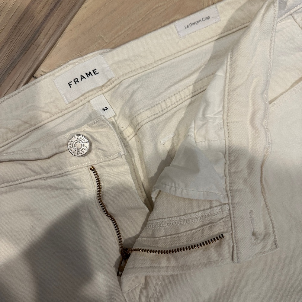 Frame Denim Women's White Ankle Jeans